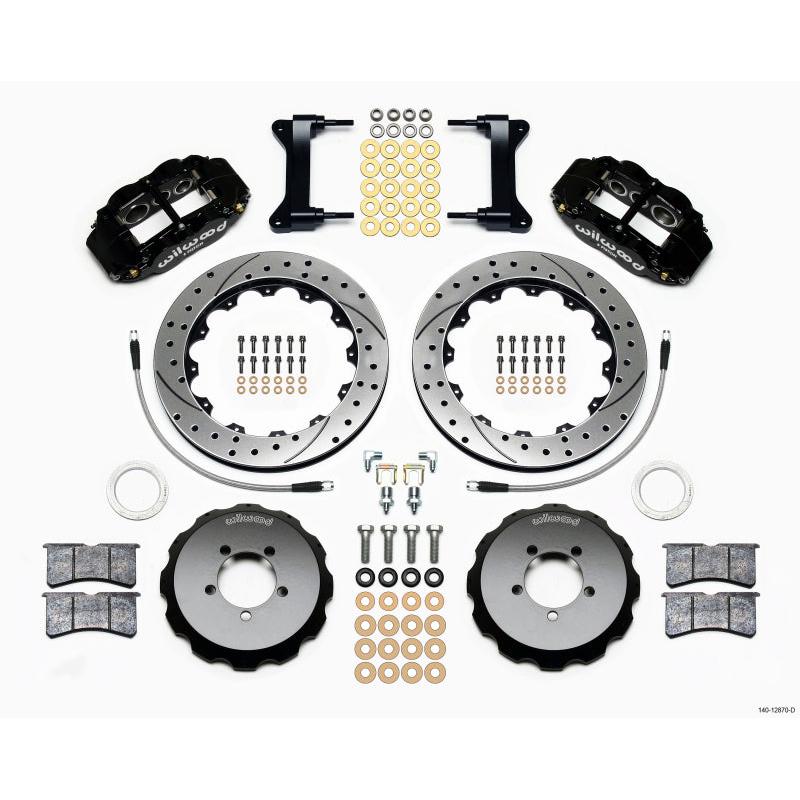Wilwood Narrow Superlite 6R Front Hat Kit 12.88in Drilled 2012-Up Toyota / Scion FRS w/ Lines - T1 Motorsports