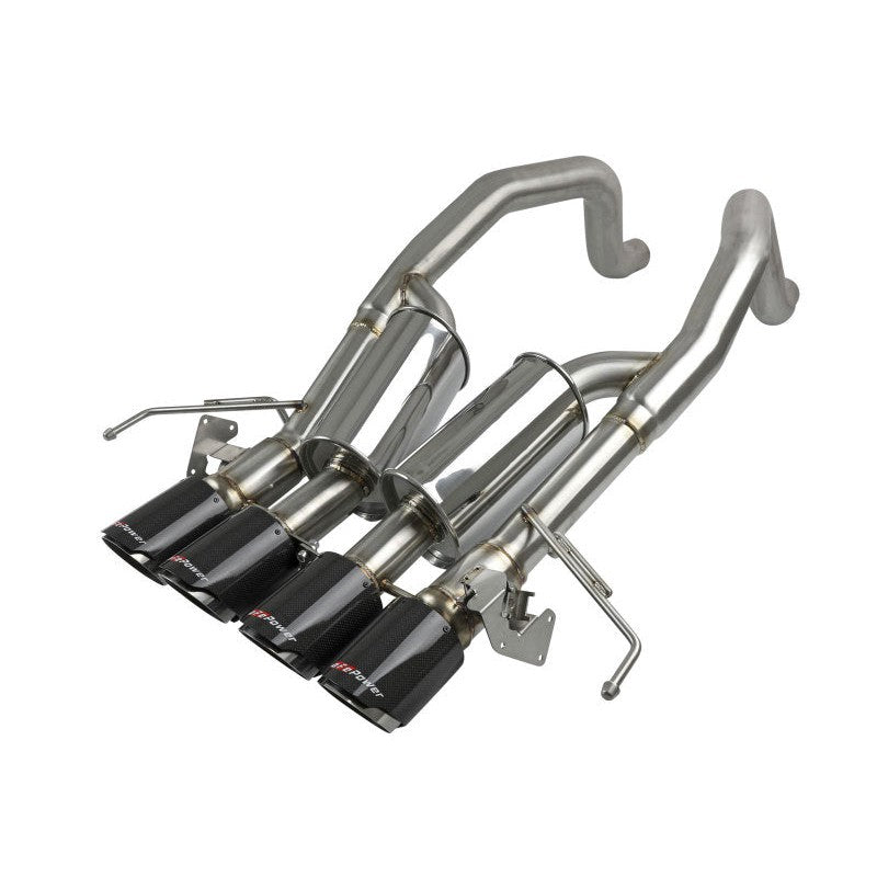 aFe MACHForce XP Axle Back 304SS Exhaust w/ Carbon Fiber Tips 15-19 Chevy Corvette Z06