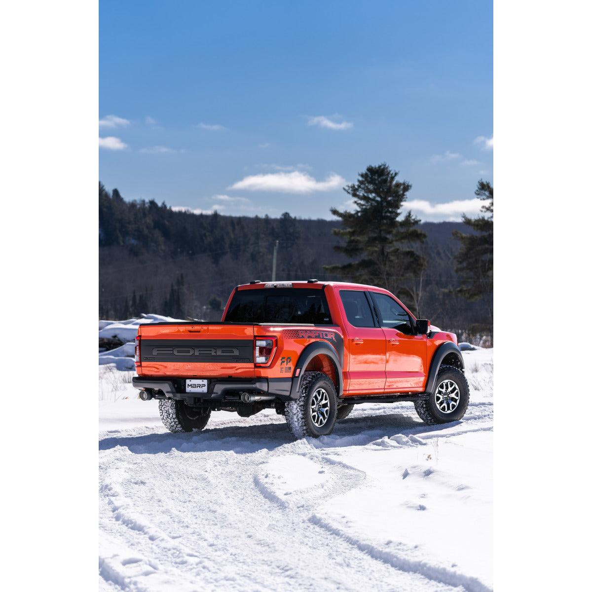 MBRP 2021+ Ford F-150 Raptor Axle-Back Dual Rear Exit T304 Performance Exhuast Sys - T1 Motorsports