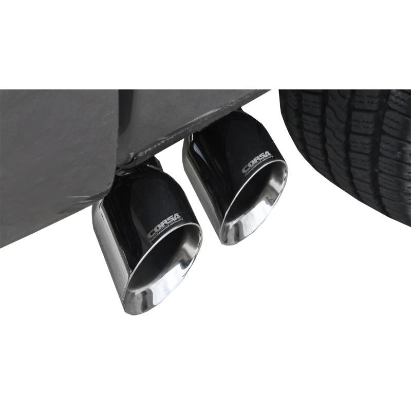 Corsa Sport Cat-Back Exhaust w/ Polished Twin Tips - 2011-2014 Ford F-150 5.0L V8