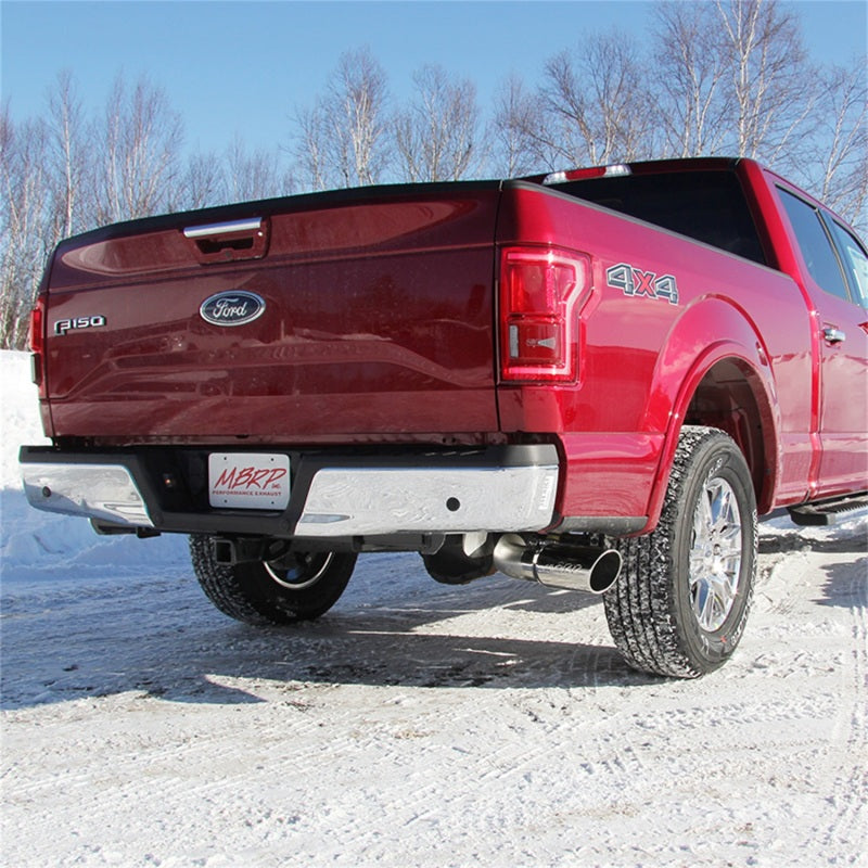 MBRP 2015 Ford F-150 2.7L / 3.5L EcoBoost 4in Cat Back Single Side T304 Exhaust System - T1 Motorsports
