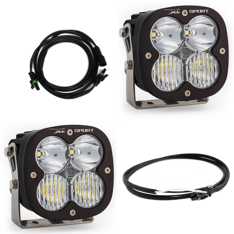 Baja Designs Jeep JL/JT Rubicon Steel Bumper LED Light Kit XL Sport w/Upfitter - T1 Motorsports