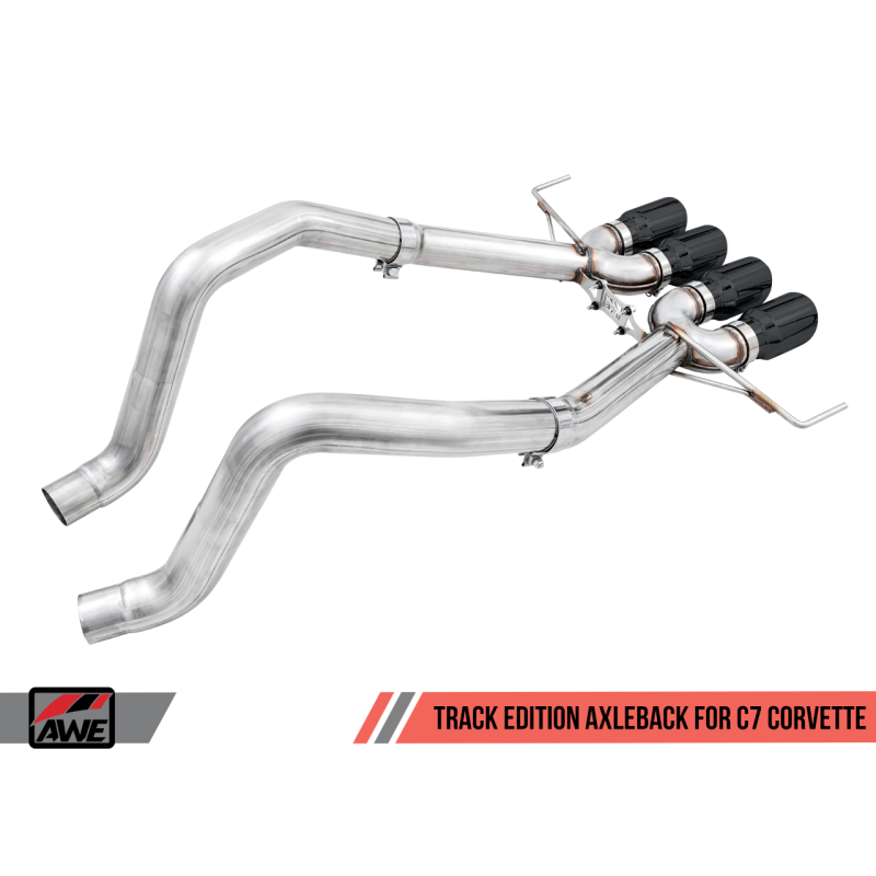 AWE Tuning 14-19 Chevy Corvette C7 Z06/ZR1 Track Edition Axle-Back Exhaust w/Black Tips