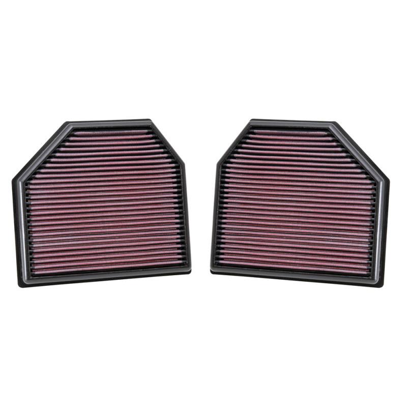 K&N Replacement Air Filter for 11-14 BMW M5/M6 4.4L V8 / 2015 M4/M3 3.0L I6 (2 per box)