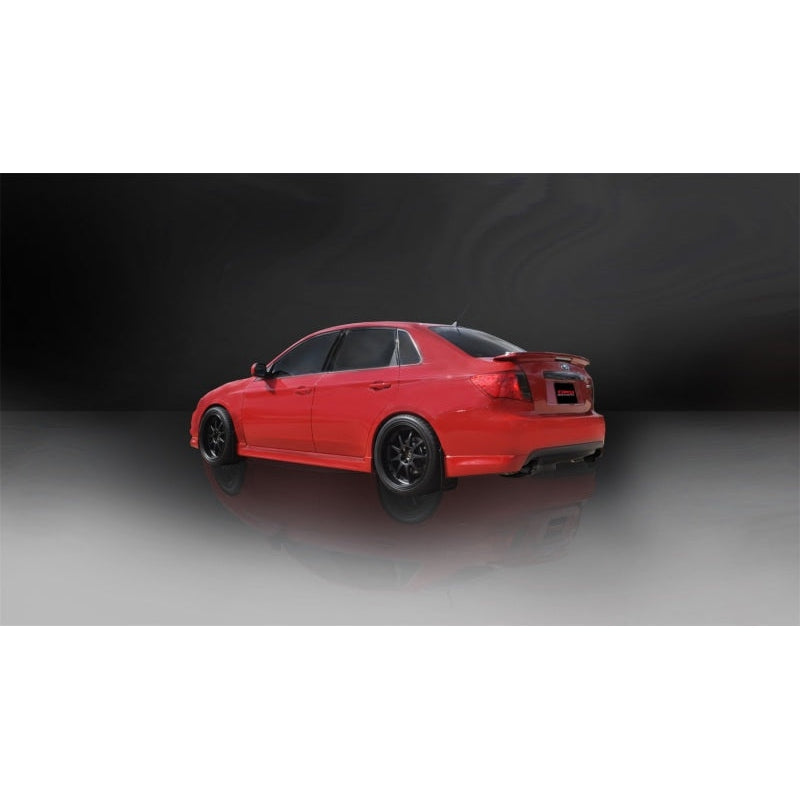 Corsa 08-10 Subaru Impreza WRX Sedan 2.5L Turbo Manual 3in Sport Cat-Back Exhaust w/4in Black Tips