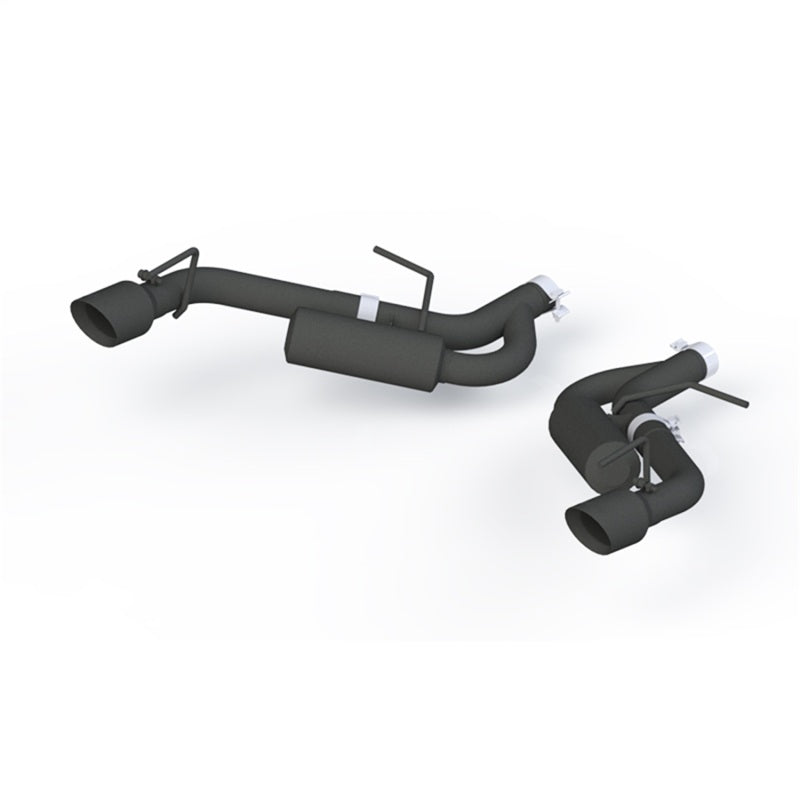 MBRP 16-19 Chevrolet Camaro 2.5in Black Coated Non NPP Axle Back Exhaust System - 4in Dual Wall Tips - T1 Motorsports