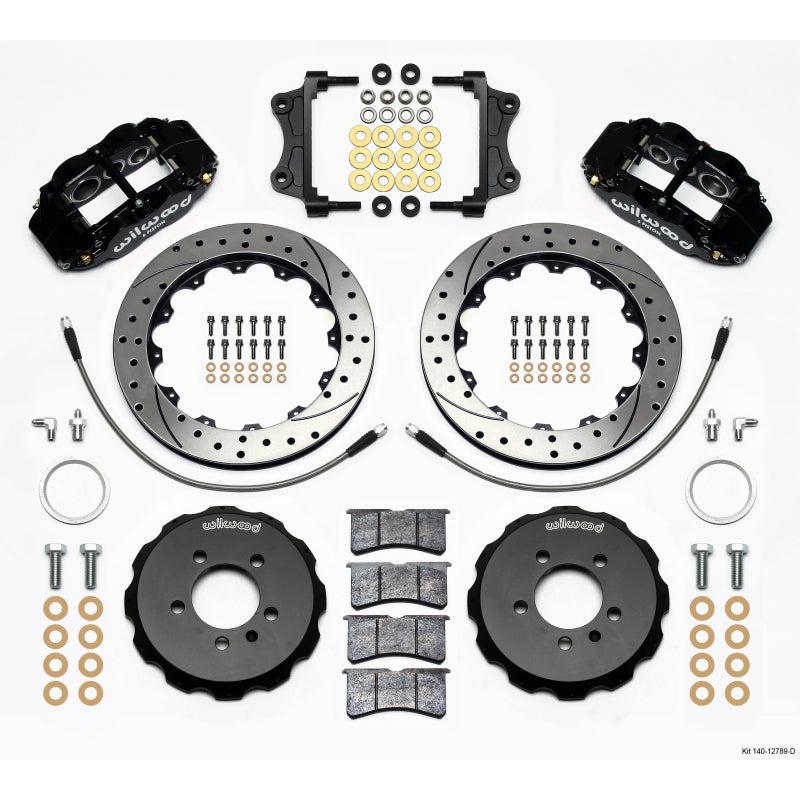 Wilwood Narrow Superlite 6R Front Hat Kit 12.88in Drilled 06-12 Volkswagen GTI w/ Lines - T1 Motorsports