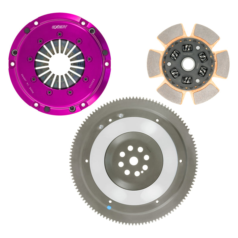 Exedy 1993-1996 Honda Prelude Vtec L4 Hyper Single Clutch Sprung Center Disc Push Type Cover - T1 Motorsports