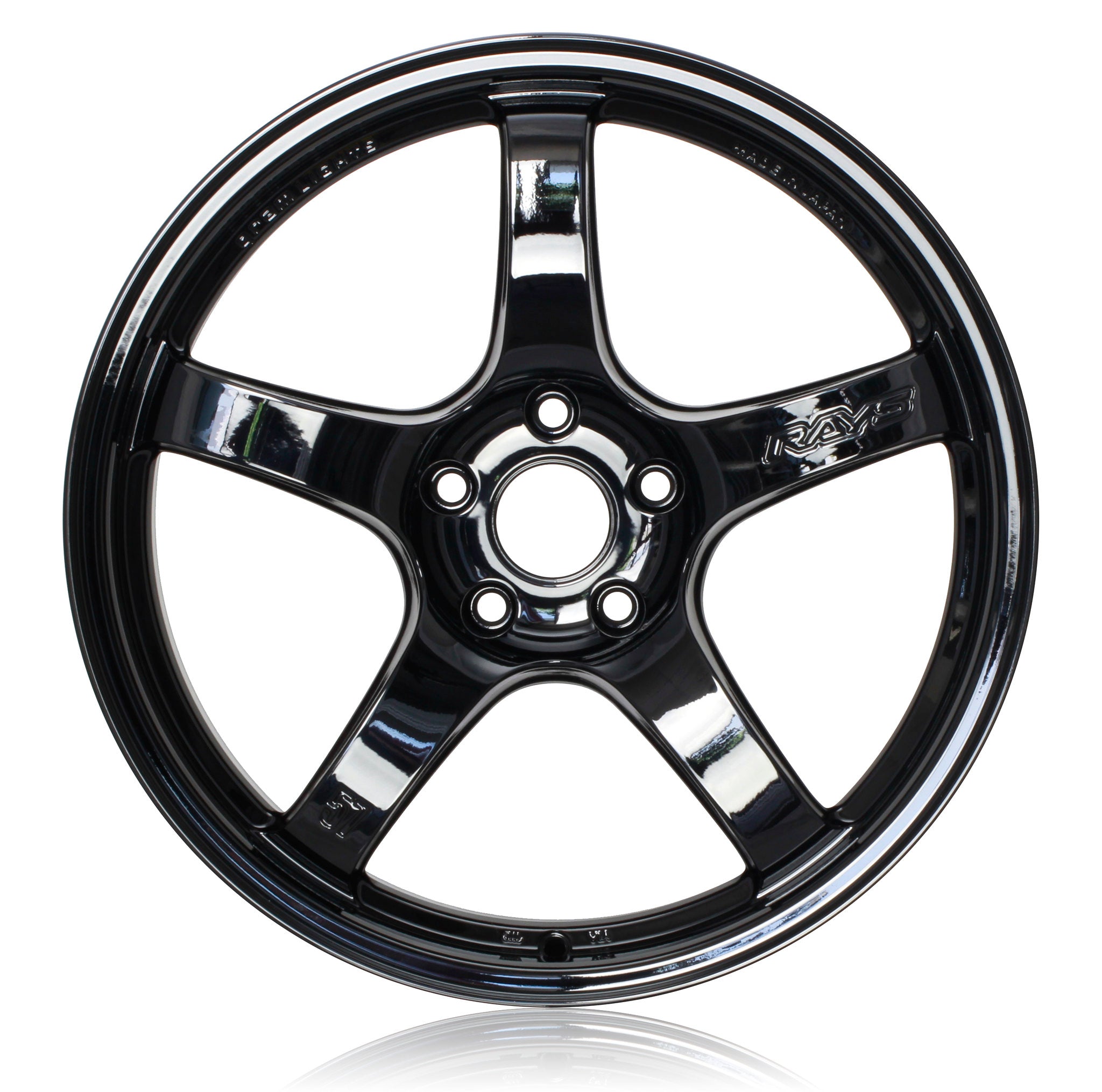 Rays Gram Lights 57CR - 19x9.5 +25 / 19x10.5 +12 / 5x114.3 - Glossy Black (GX) - T1 Motorsports
