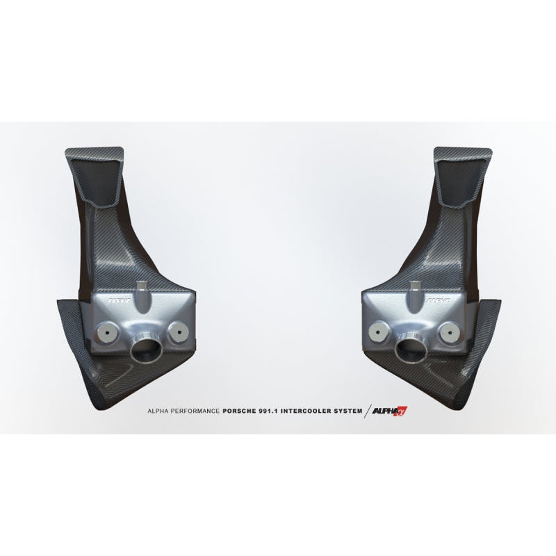 AMS Performance Porsche 997.1TT Alpha Intercooler System (For Stock Framed Turbos) - T1 Motorsports