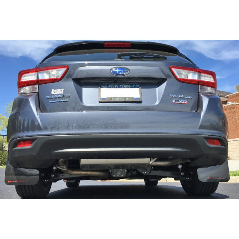 Rally Armor 17-22 Subaru Impreza Black UR Mud Flap w/ White Logo - T1 Motorsports