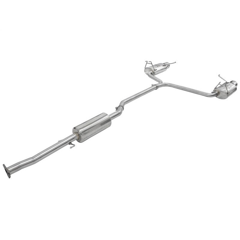 aFe Takeda Exhaust 2.25in to 2in Dia 304SS Cat-Back w/Polished Tips 08-12 Honda Accord Coupe V6 3.5L