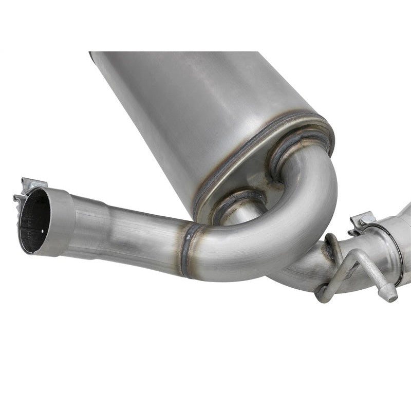 aFe Rebel Series 2.5in 409 SS Axle-Back Exhaust w/Polished Tips 07+ Jeep Wrangler (JK) V6 3.6L/3.8L