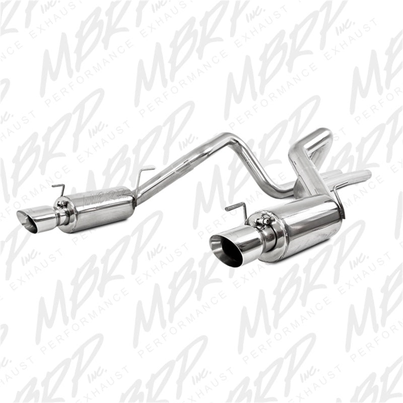 MBRP 05-09 Ford Shelby GT500 / GT Dual Split Rear Street Version 4in Tips T409 Exhaust System - T1 Motorsports