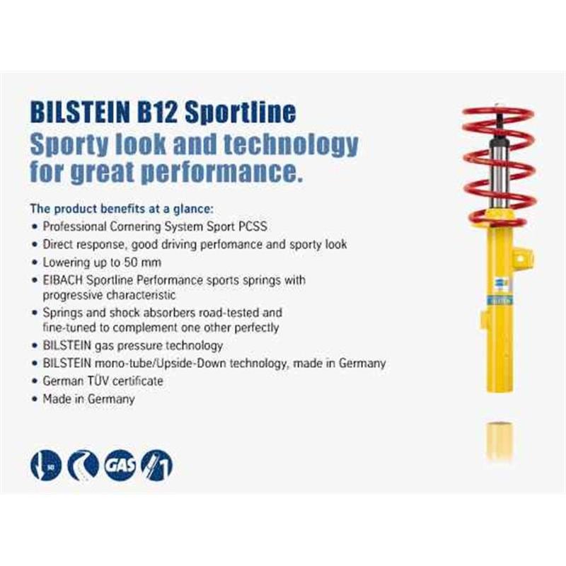 Bilstein B12 1999 BMW 328i Base Convertible Front and Rear Suspension Kit