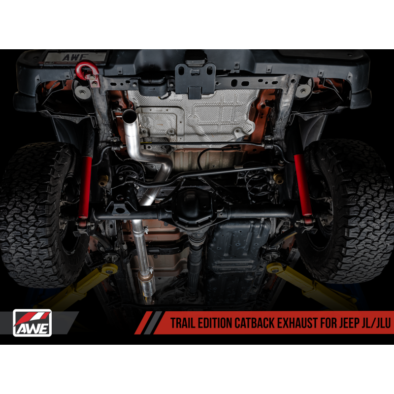AWE Tuning 2018+ Jeep Wrangler JL/JLU 2.0T Trail Edition Cat-Back Exhaust