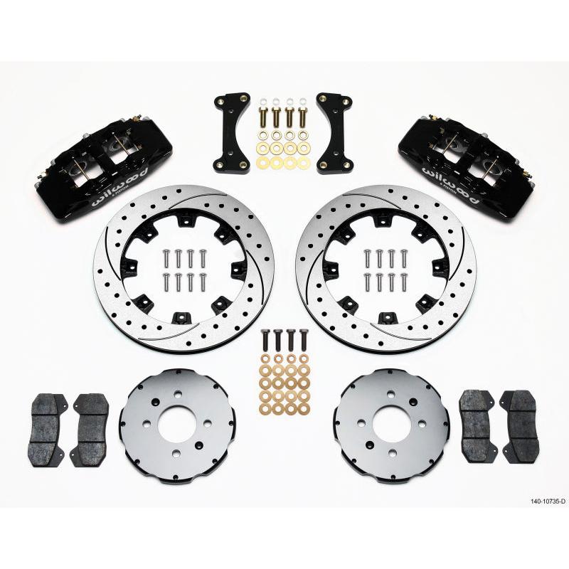 Wilwood Dynapro 6 Front Hat Kit 12.19in Drilled 94-01 Honda/Acura w/262mm Disc - T1 Motorsports