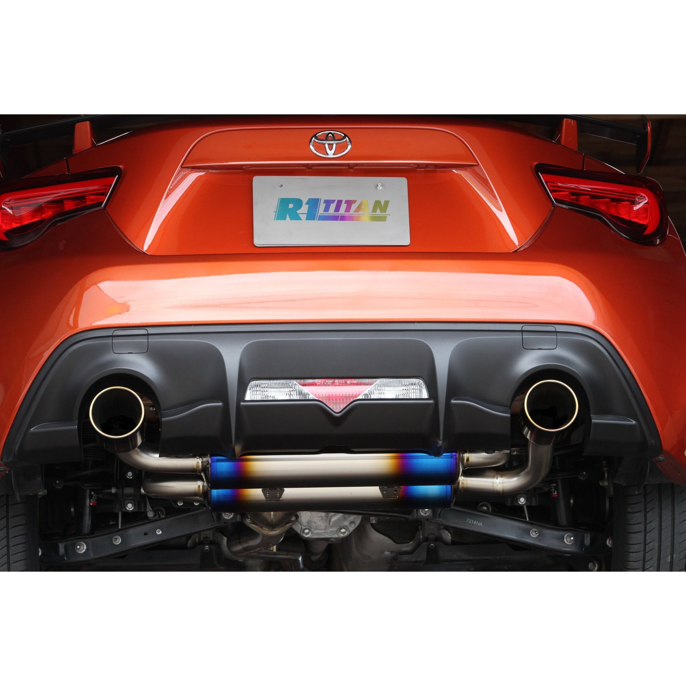 R1 Extra Catback Exhaust w/Gold Ring - Toyota 86/Subaru BRZ - T1 Motorsports