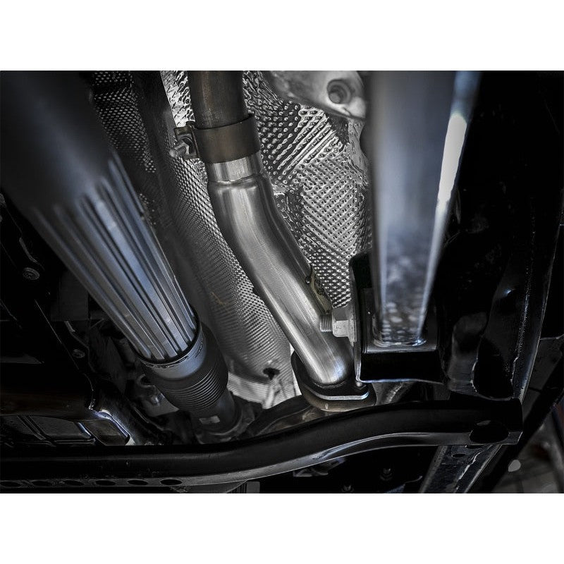 aFe Twisted Steel 2in Stainless Steel Loop Delete Down-Pipe 2018+ Jeep Wrangler (JL) V6 3.6L