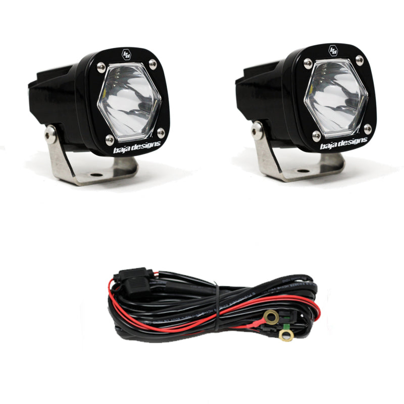 Baja Designs S1 Spot LED Light w/ Mounting Bracket Pair - T1 Motorsports