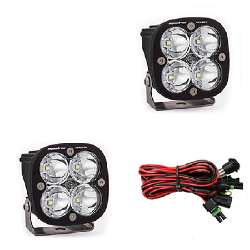 Baja Designs Squadron Sport Spot LED Light Pods - Clear - T1 Motorsports