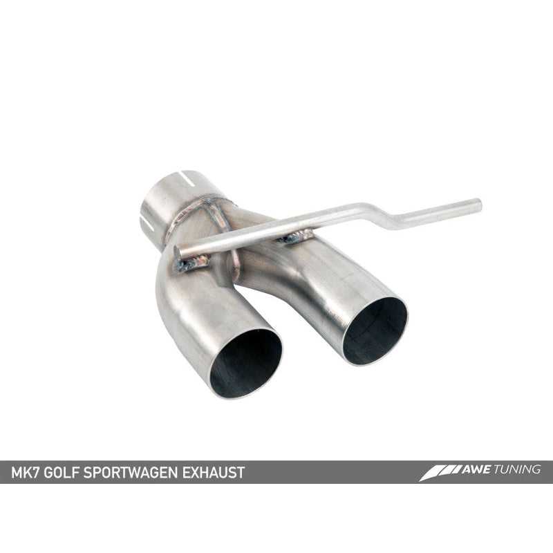AWE Tuning VW MK7 Golf SportWagen Touring Edition Exhaust w/Chrome Silver Tips (90mm)
