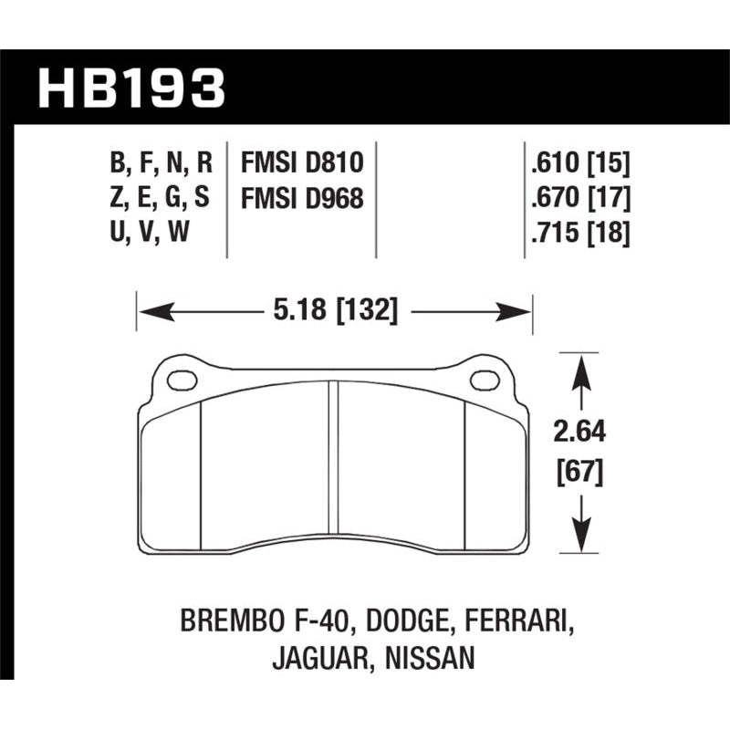 Hawk Rotora FC4 DTC-60 Race Brake Pads - T1 Motorsports