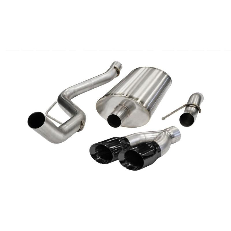 Corsa Sport Cat-Back Exhaust w/ Black Tips - 2011-2014 Ford F-150 Raptor 6.2L V8
