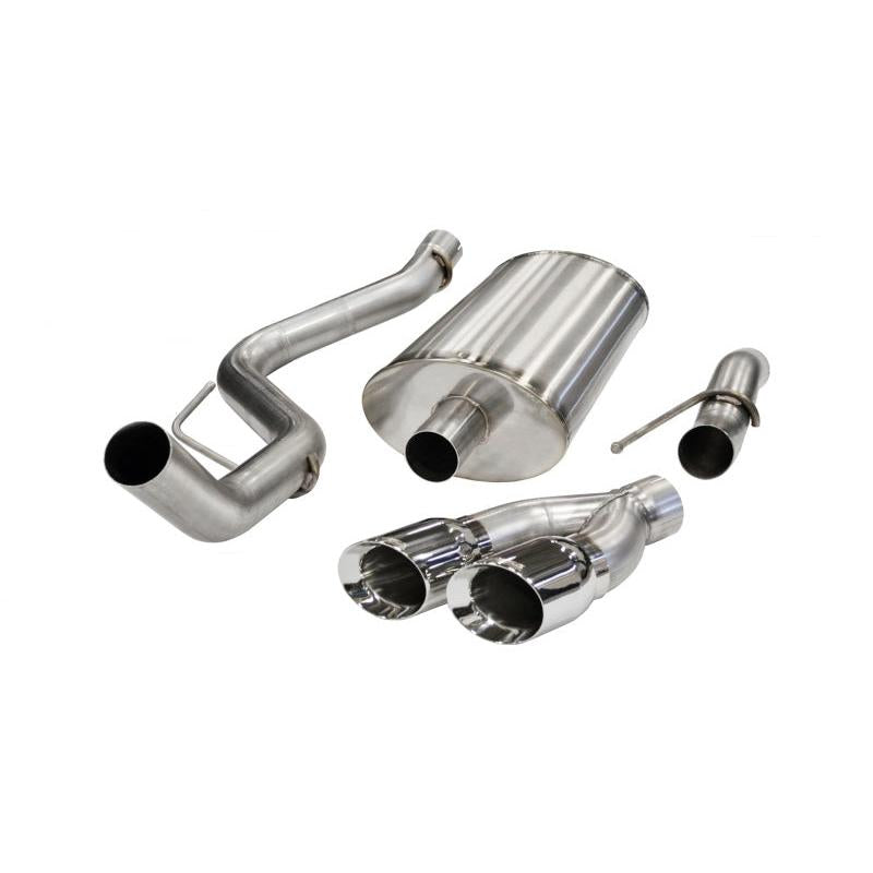 Corsa Sport Cat-Back Exhaust w/ Polished Tips - 2011-2014 Ford F-150 Raptor 6.2L V8