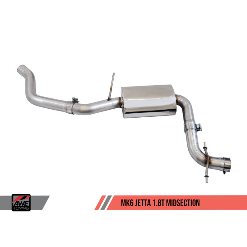 AWE Tuning Mk6 GLI 2.0T - Mk6 Jetta 1.8T Touring Edition Exhaust - Diamond Black Tips