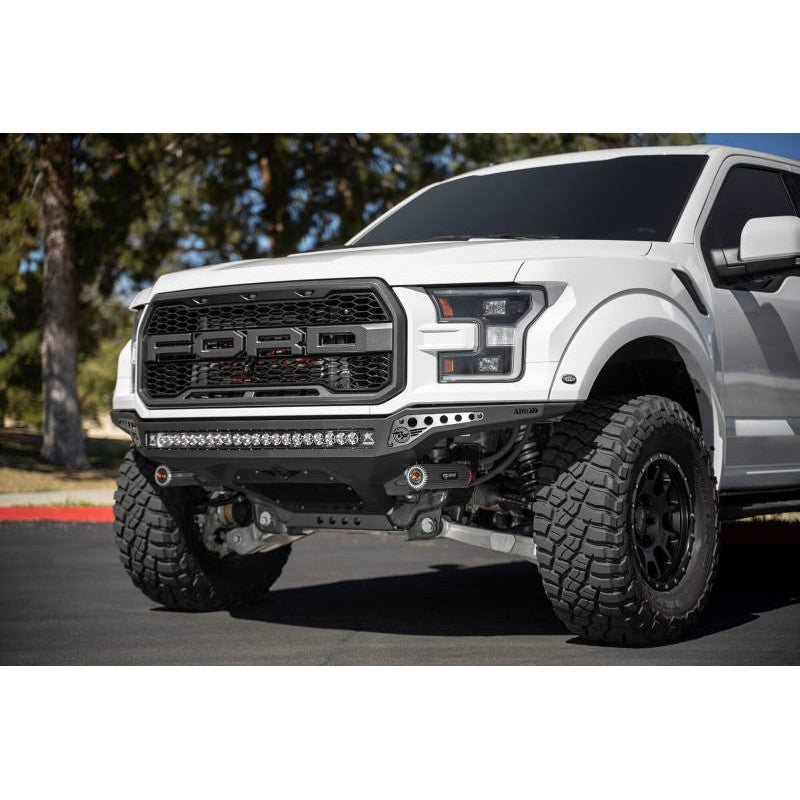 Addictive Desert Designs 17-20 Ford F-150 Raptor Rock Fighter Frame Cut Front Bumper