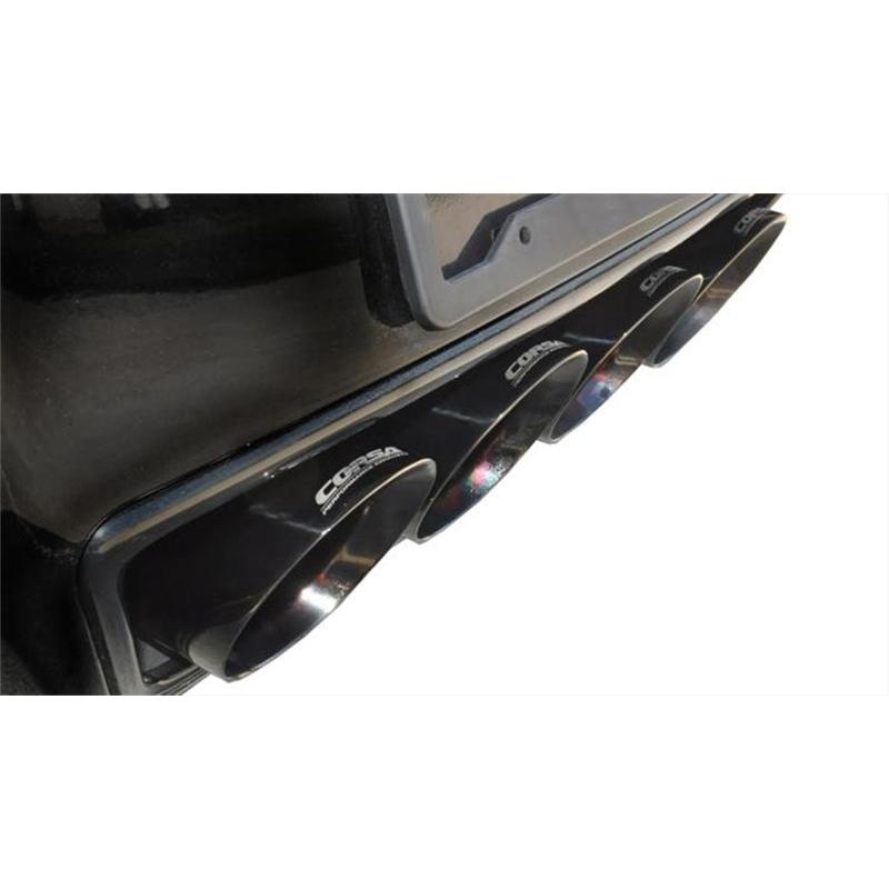 Corsa Sport Axle Back Exhaust w/ Black Tips - 2015-2019 Chevy Corvette Z06