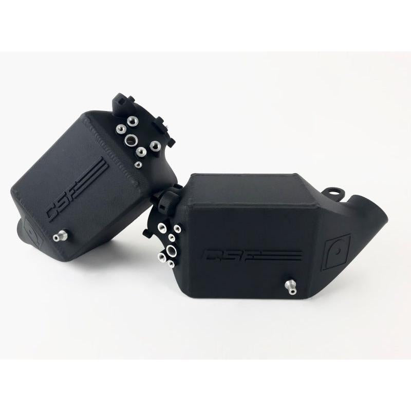 CSF 12-16 BMW M5 (F10) / 12-18 BMW M6 (F06/F12/F13) Twin Charge-Air-Cooler Set - Crinkle Black - T1 Motorsports