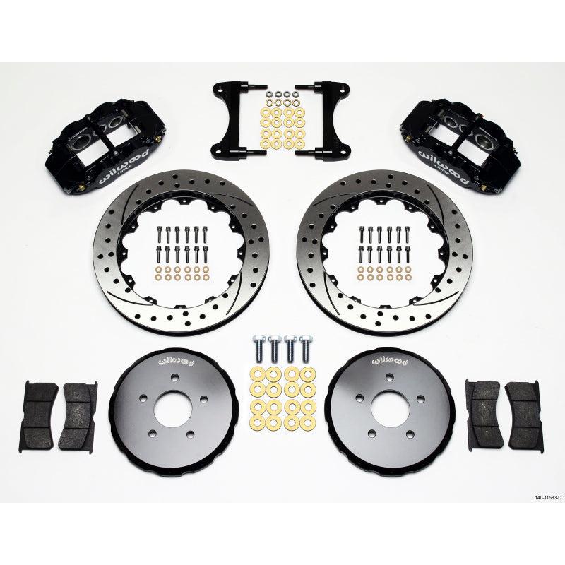 Wilwood Narrow Superlite 6R Front Hat Kit 13.06in Drilled Nissan 370Z/Fiti G37 - T1 Motorsports