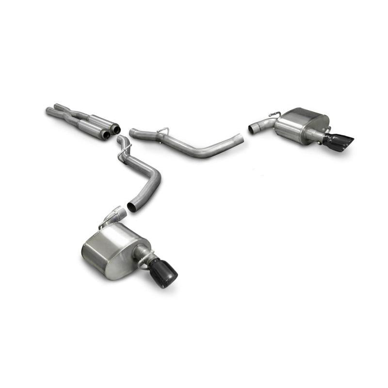 Corsa Xtreme Cat-Back Exhaust w/ Black Tips - 2005-2010 Dodge Charger SRT-8 6.1L V8