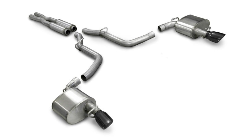 Corsa Xtreme Cat-Back Exhaust w/ Black Tips - 2005-2010 Dodge Charger SRT-8 6.1L V8