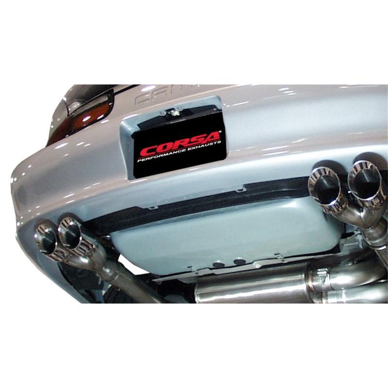 Corsa Sport Cat-Back Exhaust (Polished Tips) - 1998-2002 Chevrolet Camaro Convertible Z28 5.7L V8
