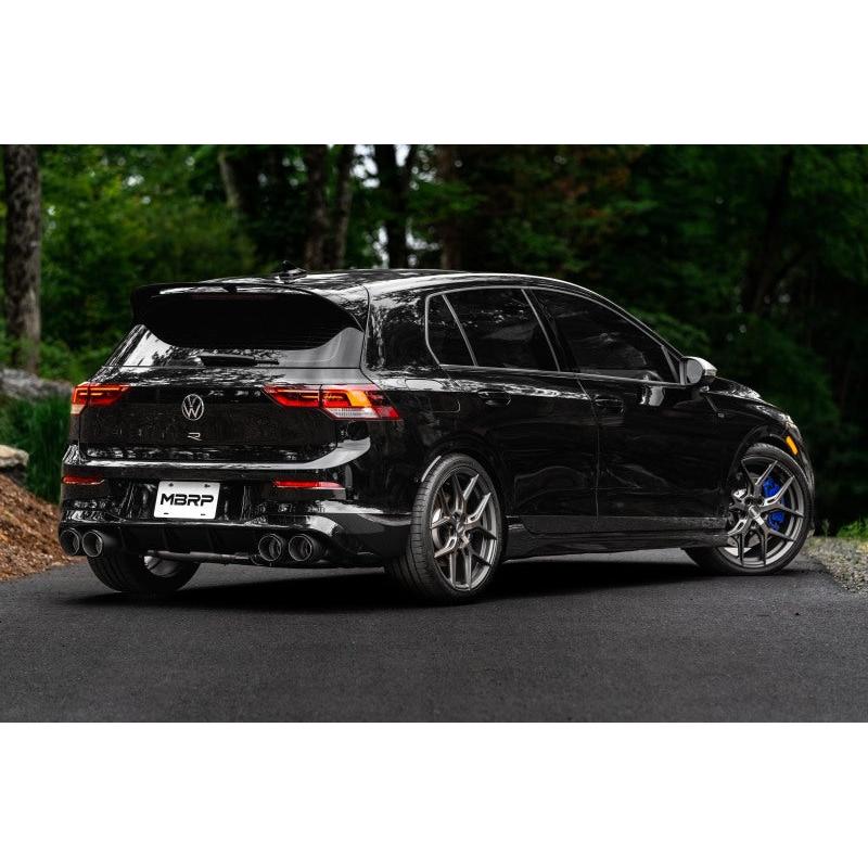 MBRP 2022 Volkswagon Golf R MK8 3in Cat-Back Quad Split Rear Valve Delete Exhaust - T1 Motorsports