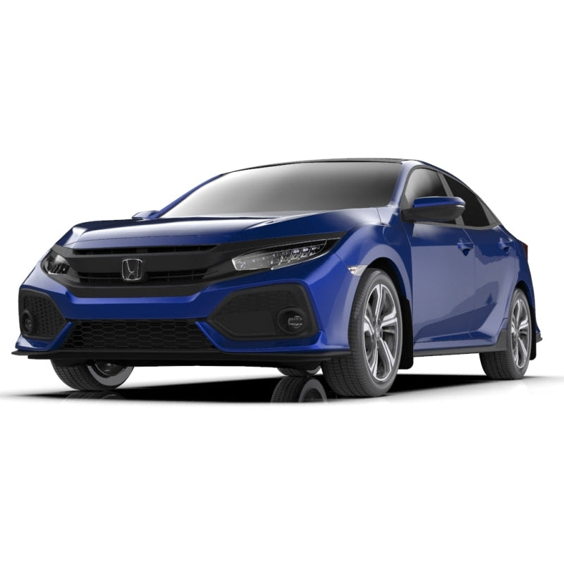 Rally Armor 17-21 Honda Civic Sport & Touring (Hatch) Black UR Mud Flap w/ Blue Logo - T1 Motorsports