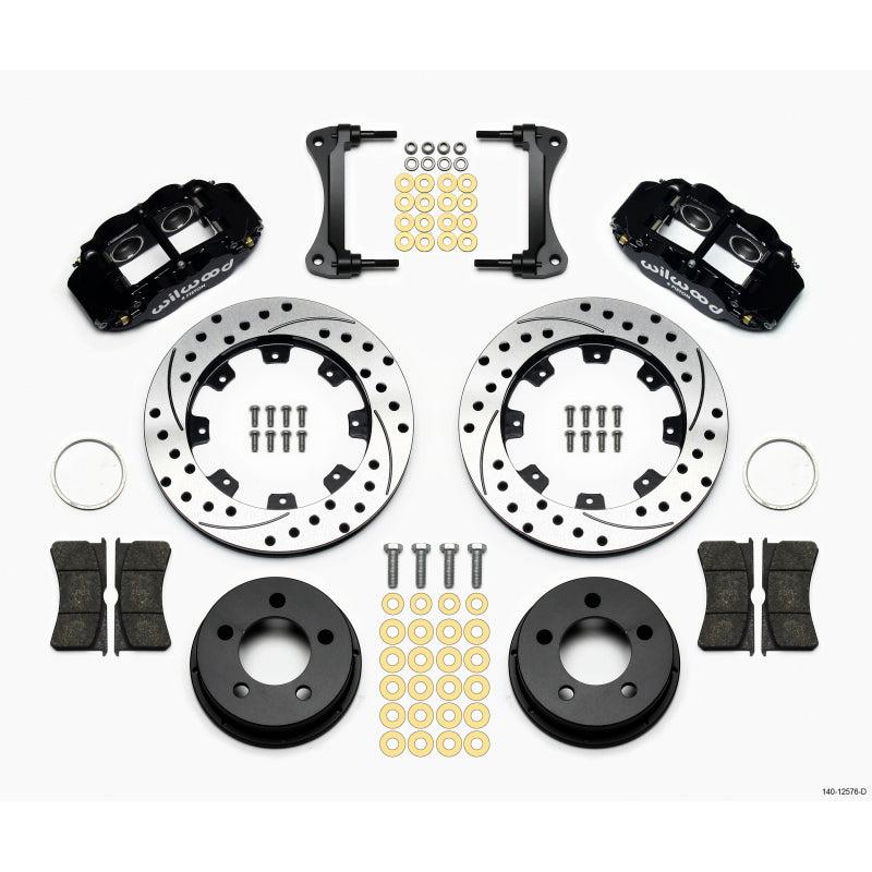 Wilwood Narrow Superlite 4R Front Kit 12.19in Drilled 87-89 Jeep YJ - T1 Motorsports
