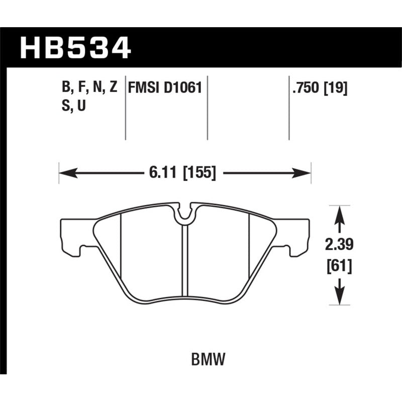Hawk HP+ Street Brake Pads - T1 Motorsports
