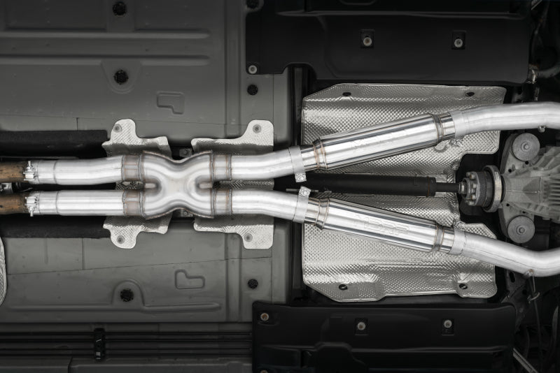 MBRP 15-16 Dodge Challenger RT 5.7L Aluminized Steel 3in Dual Rear Cat-back Quad Tips - Street - T1 Motorsports