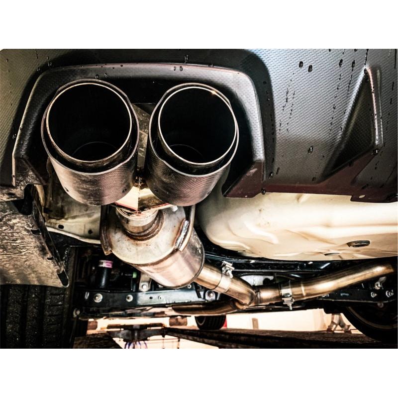 MBRP 15-19 Subaru WRX 2.0L/STI 2.5L 3in Dual Split Rear Exit w/ 3.5in Tips - T304 (Street Version) - T1 Motorsports