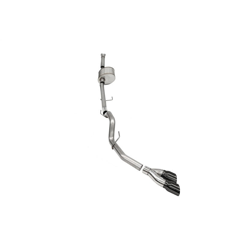 Corsa Xtreme Cat-Back Single Side Exit-Black Tips - 2021-2024 Ford F-150 5.0L V8
