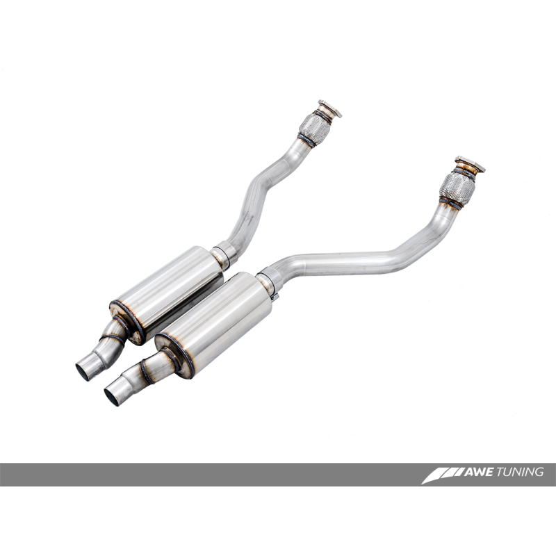 AWE Tuning Audi B8 4.2L Non-Resonated Downpipes for RS5