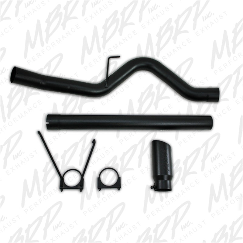 MBRP 10-12 Dodge 2500/3500 Cummins 6.7L Filter Back Single Side Black Coated Exhaust System - T1 Motorsports