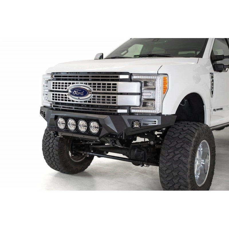 Addictive Desert Designs 17-20 Ford Super Duty Bomber Front Bumper w/ Mounts For 4 Rigid 360 6in
