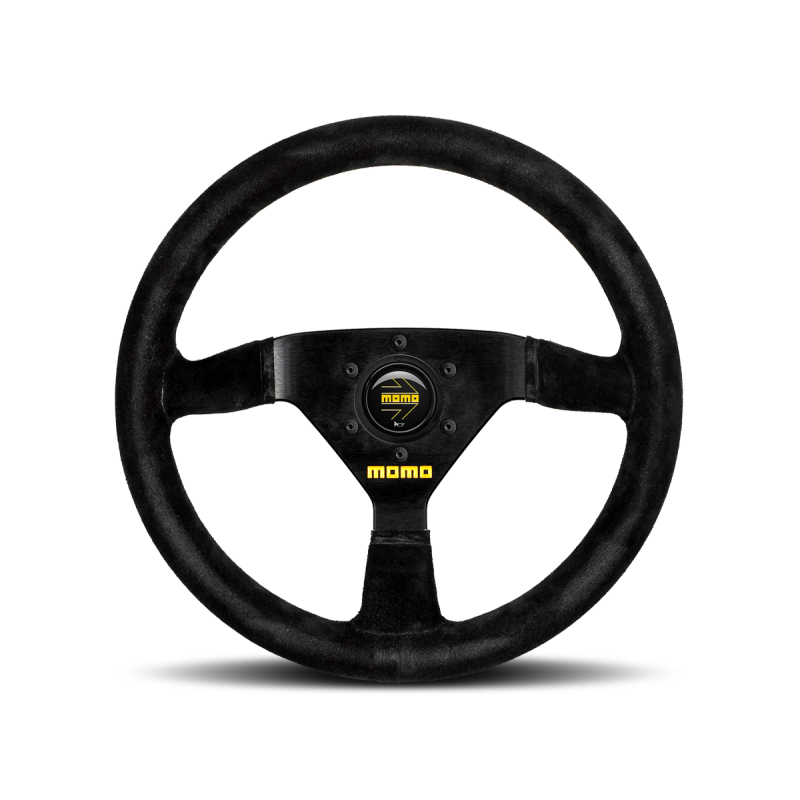 momo Momo MOD69 Steering Wheel 350 mm - Black Suede/Black Spokes