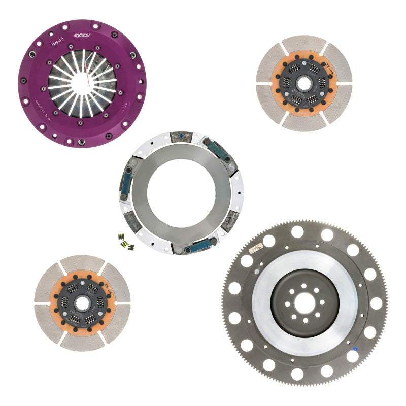 Exedy 1996-2016 Ford Mustang V8 Hyper Twin Cerametallic Clutch Sprung Center Disc Push Type 8-Bolt - T1 Motorsports