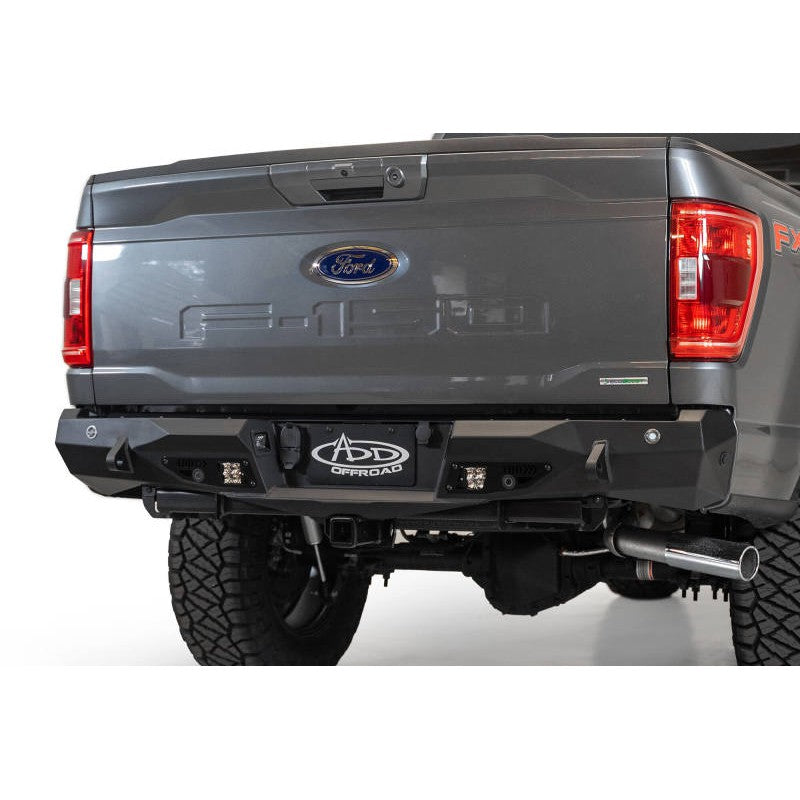 Addictive Desert Designs 2021 Ford F-150 Stealth Fighter Rear Bumper w/ Back up Sensors